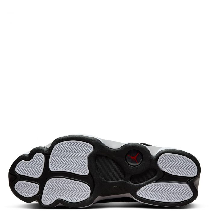 6 Rings  Black/Fire Red-White-Metallic Silver