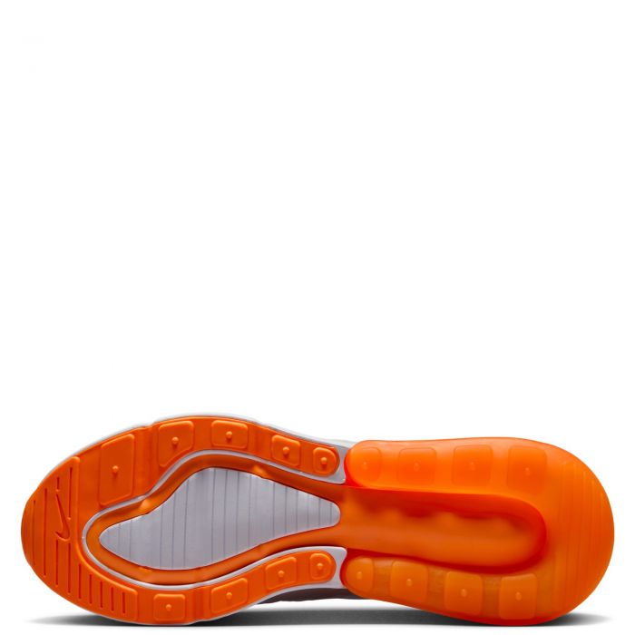 Women's Air Max 270 White/Total Orange-Vast Grey