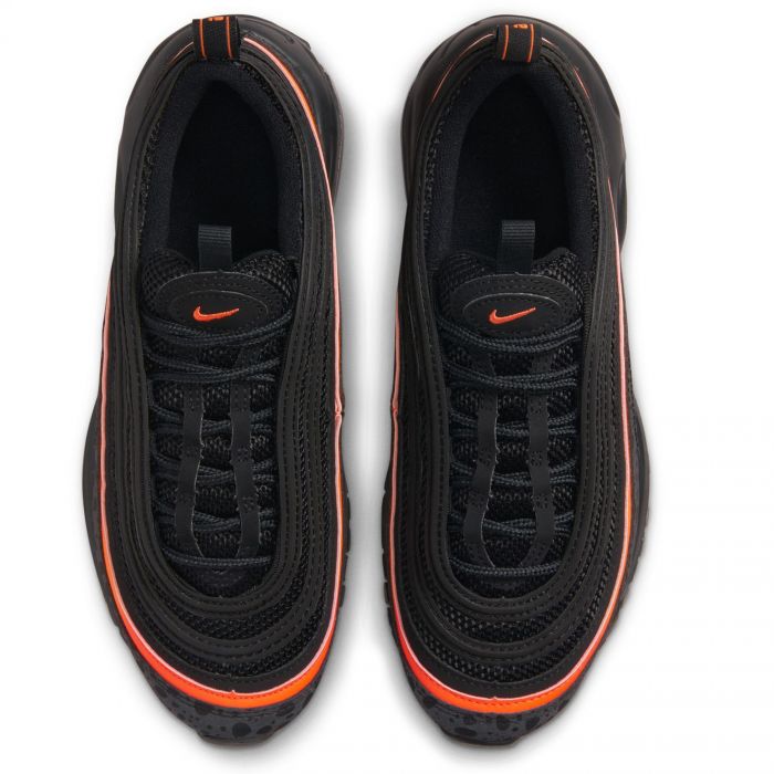 (GS) Air Max 97 Black/Black-Safety Orange