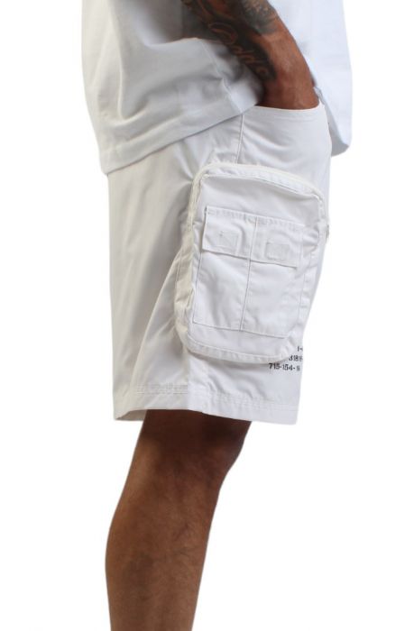 Utility Nylon Shorts White