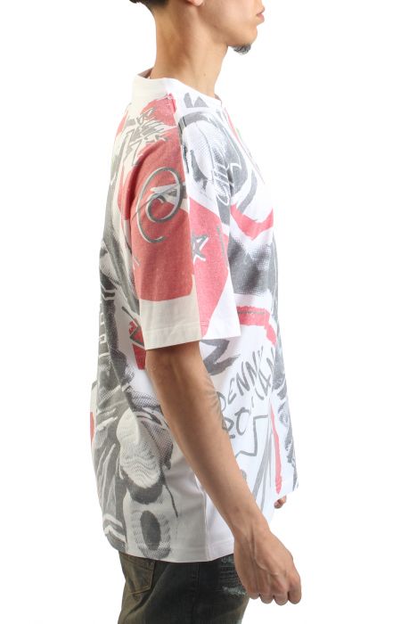 NBA Showstopper Chicago Bulls Dennis Rodman T-Shirt  Multi-white