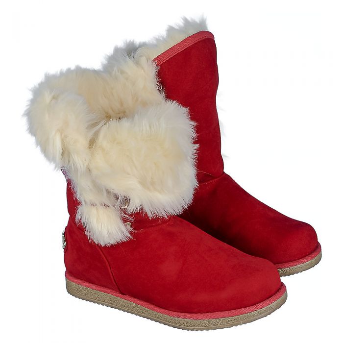 Kids Fur Boot Urban Fur RED