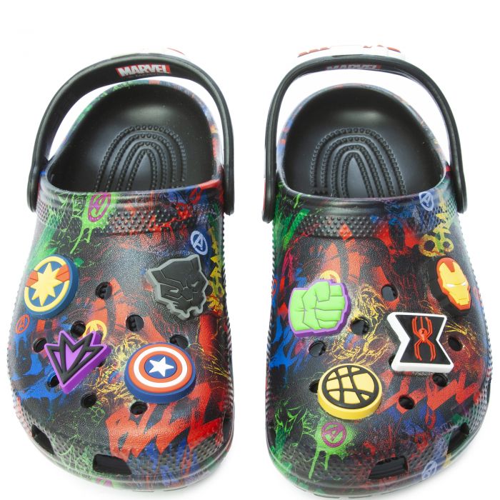 Kids Classic Marvel Avengers Clog Black