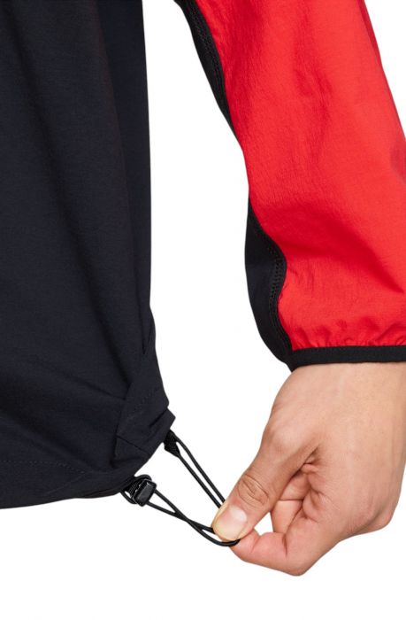  Tech Woven Jacket BLACK/LT CRIMSON/BLACK