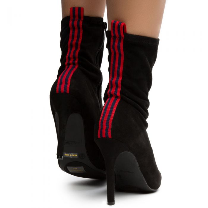 Pledge-18M Counter Tape Booties Black/Red