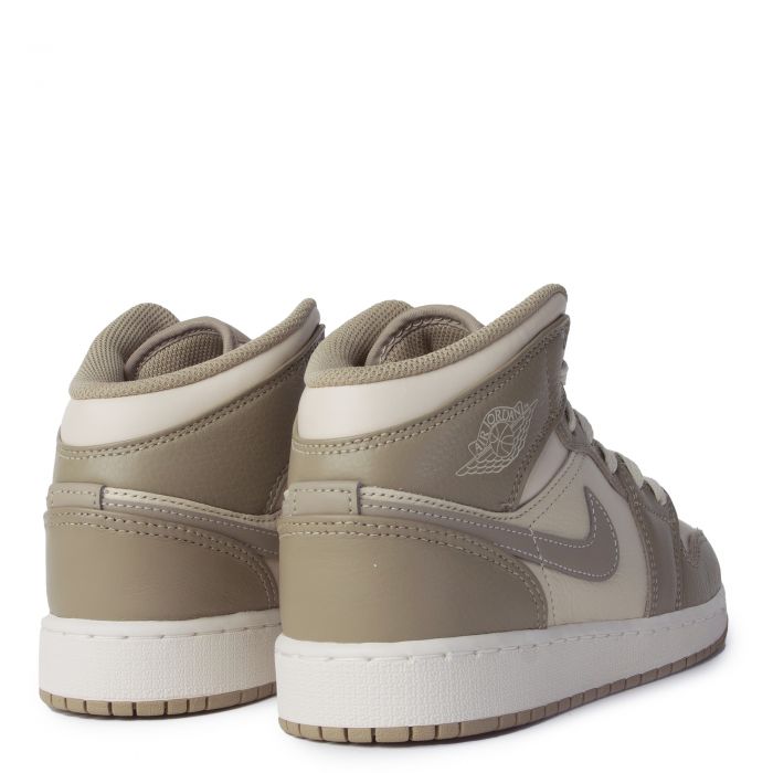 Grade School Air Jordan 1 Mid Legend Lt Brown/Khaki-Phantom