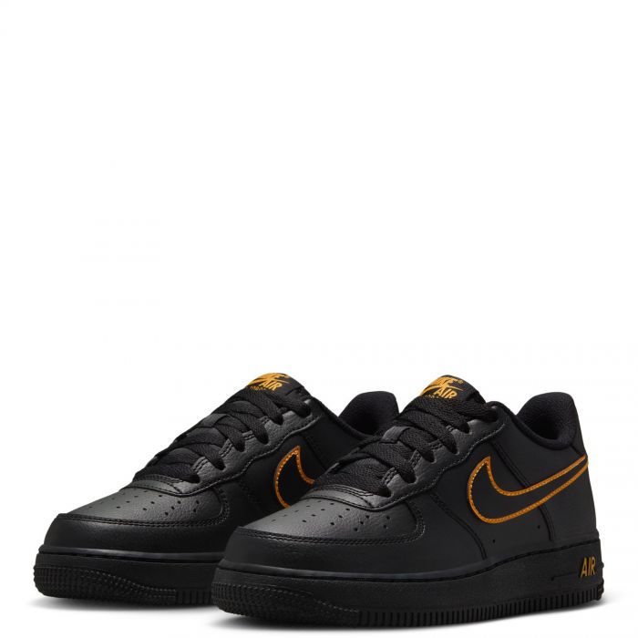 Grade-School Air Force 1 BLACK/SUNDIAL
