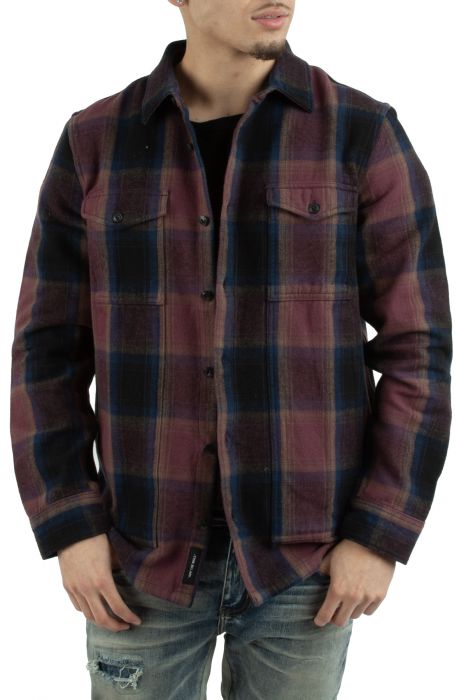 Oversized Heavyhitter Flannel Button Down Catawba Purple