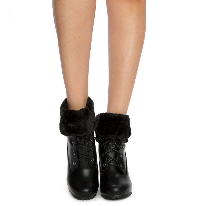 Mozza-26L Ankle Boots BLKKPU BLKKPU