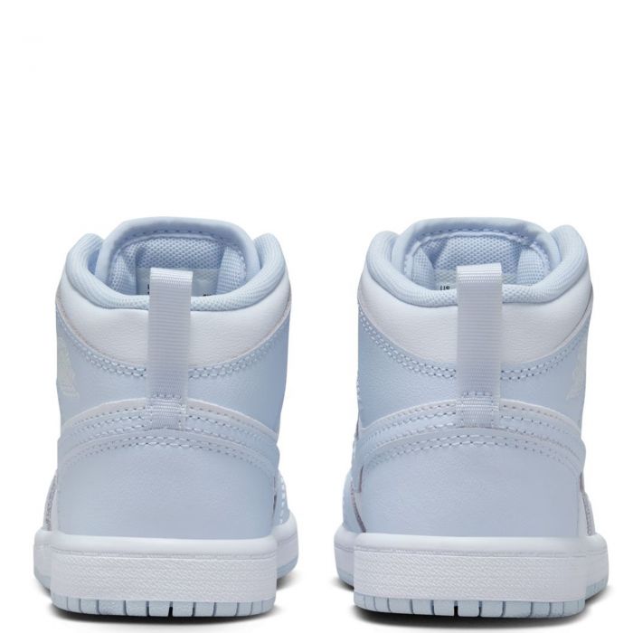 Pre-School Jordan 1 Mid Cobalt Bliss/White-Neutral Grey