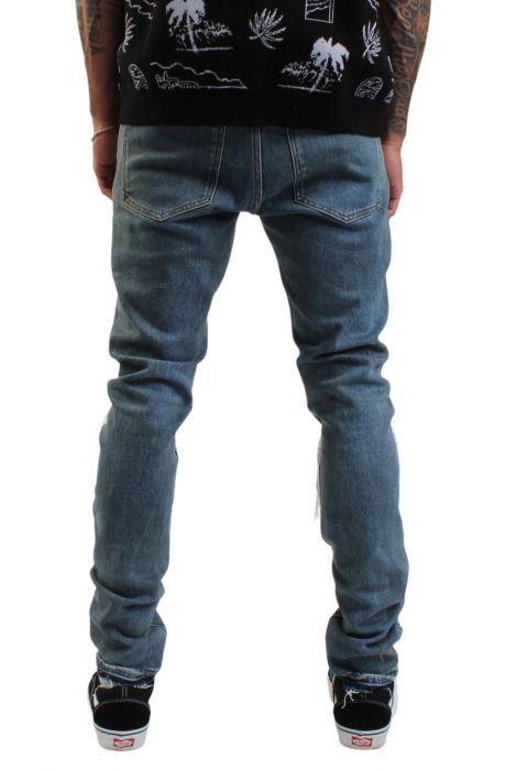 Emma Curtain Fringe Jean Blue Wash