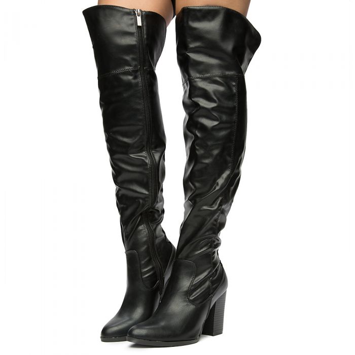 Women's Showcase-01M Over the Knee Boots BLACK