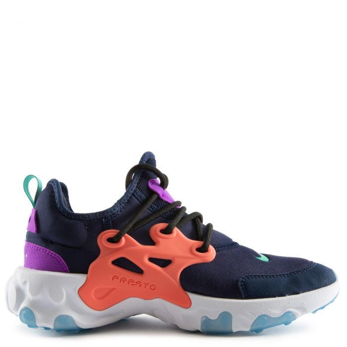 (GS) React Presto Midnight Navy/Kinetic Green-Magic Ember