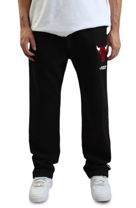 NBA Chicago Bulls Straight Leg Sweatpant BLACK