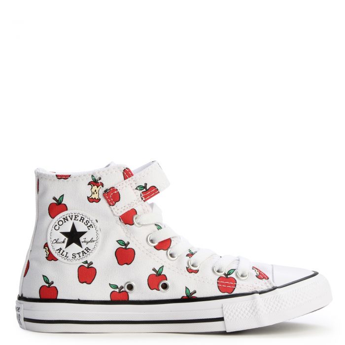 Pre-School  Chuck Taylor All Star Allover Apples Easy On White/Red/Black