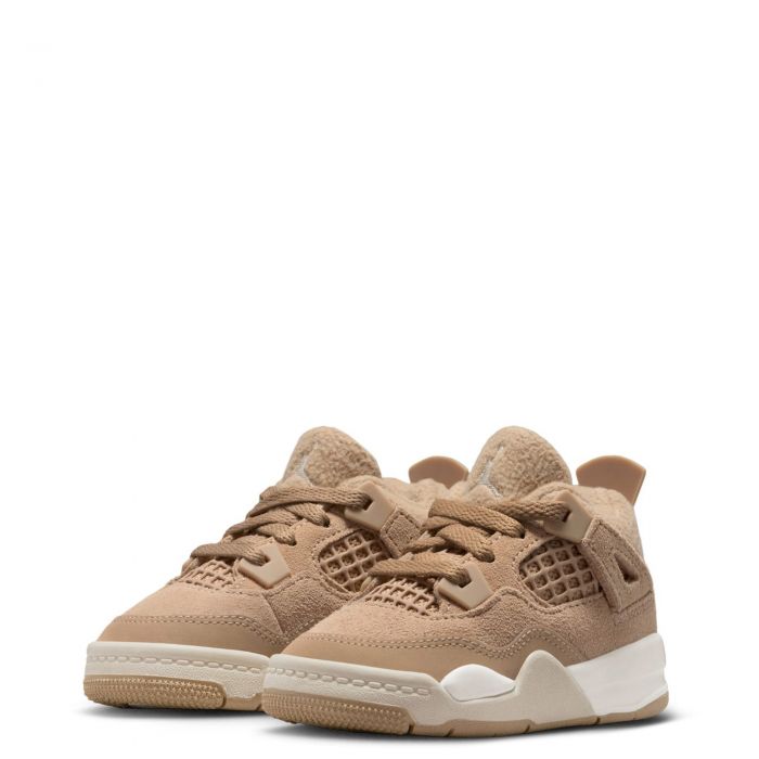 Toddler Jordan 4 Retro Cozy Girl Hemp/Lt Orewood Brown