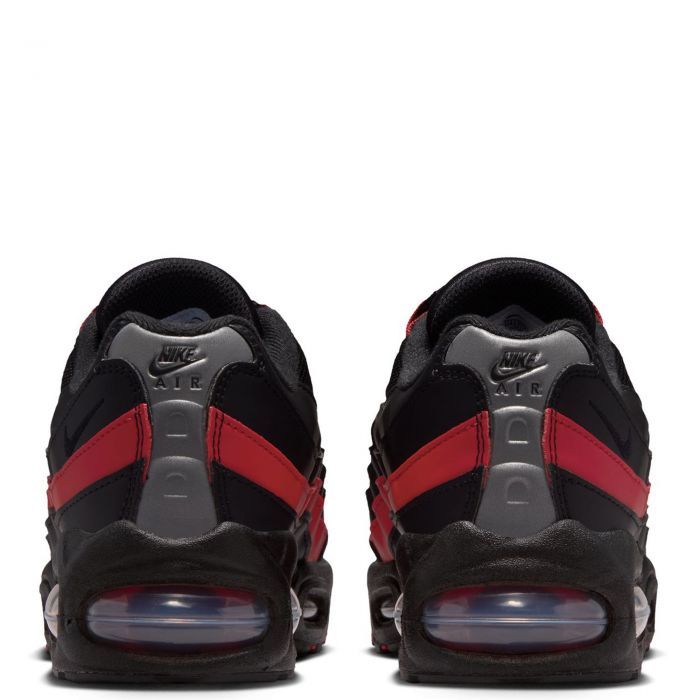 Grade-School Air Max 95 Black/Black-Team Crimson-Wolf Grey