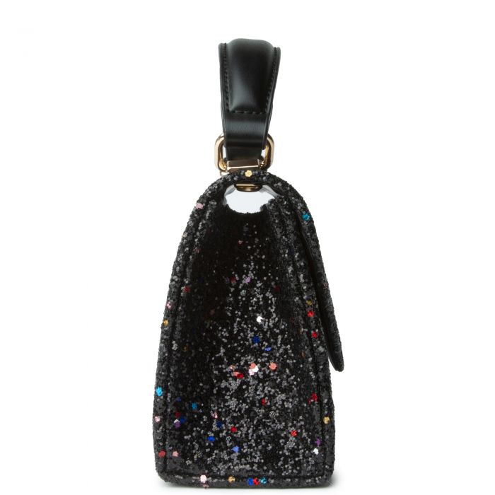 Glitter Flat Bag Black
