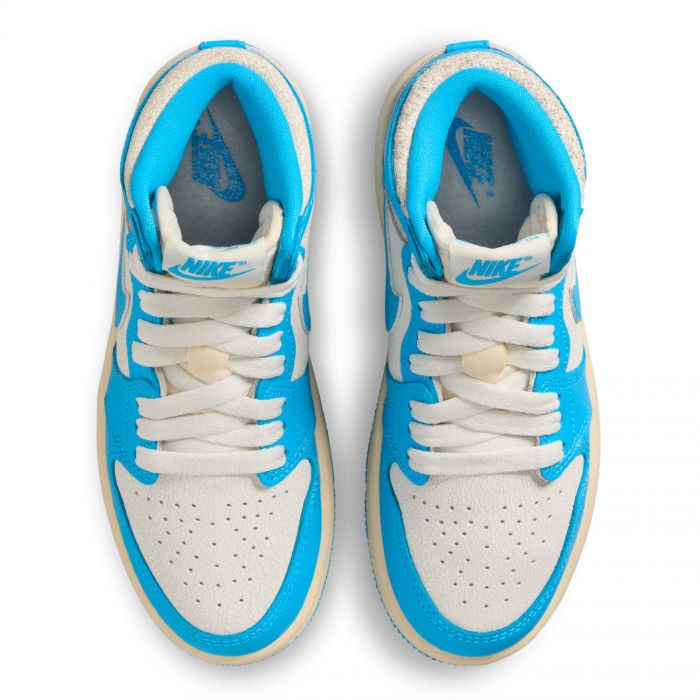 Pre-School Jordan 1 Retro High OG UNC Reimagined Dark Powder Blue/Dark Powder Blue-Sail
