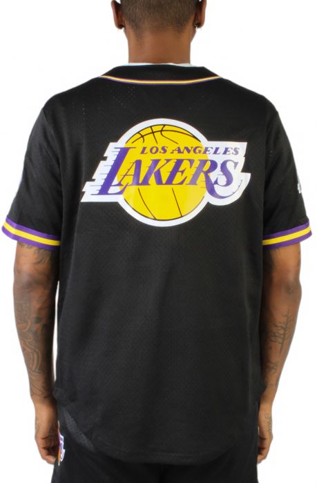 Lakers Baseball Jersey  Black