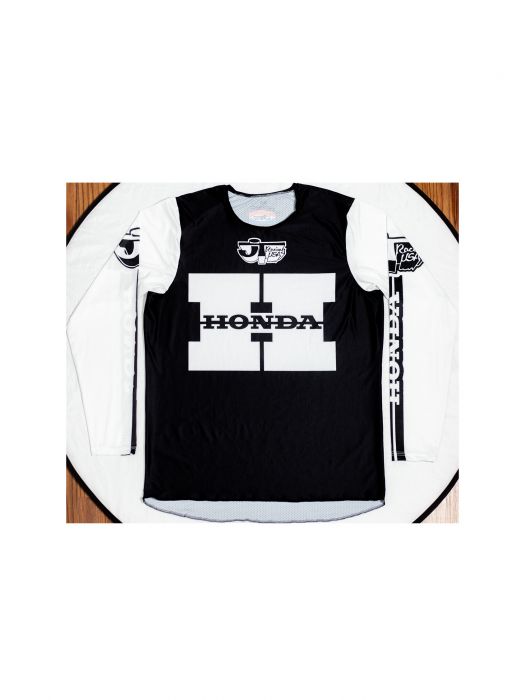 JT Racing Honda Team USA 1981 Flo-Form Pro Jersey (Black and White) Black