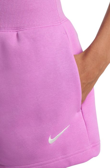 Sportswear Phoenix Fleece High-Waisted Loose Shorts Rush Fuchsia/Sail