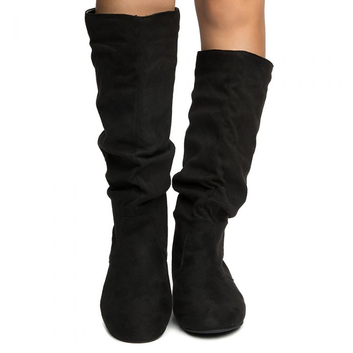 Woman's Kalisa-124 Knee High Boots BLACK