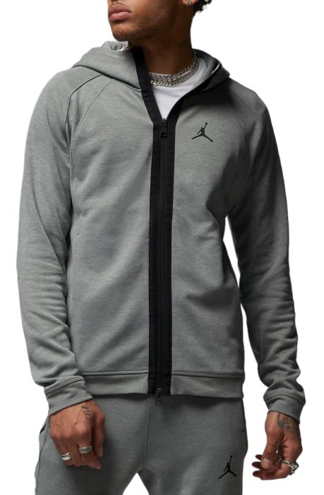 Dri-FIT Sport Air Fleece Full-Zip Hoodie Dk Grey Heather/Black