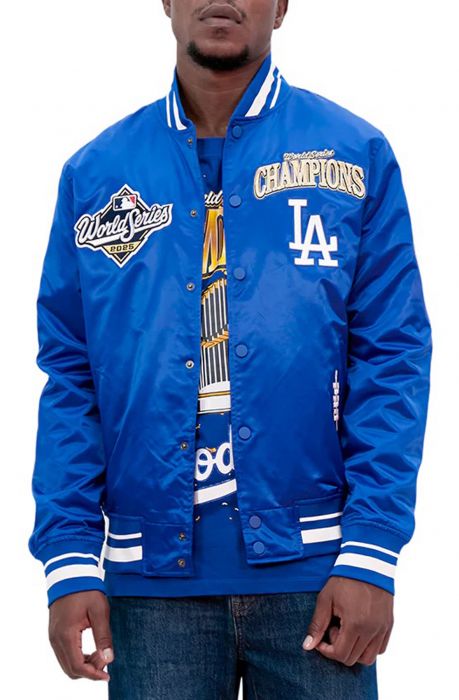 MLB LOS ANGELES DODGERS MLB WORLD SERIES 2025 PRO SATIN JACKET  Dodger Blue