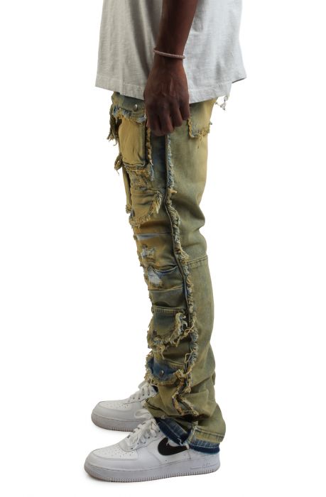 Quavious Cargo Jeans Blue Tint