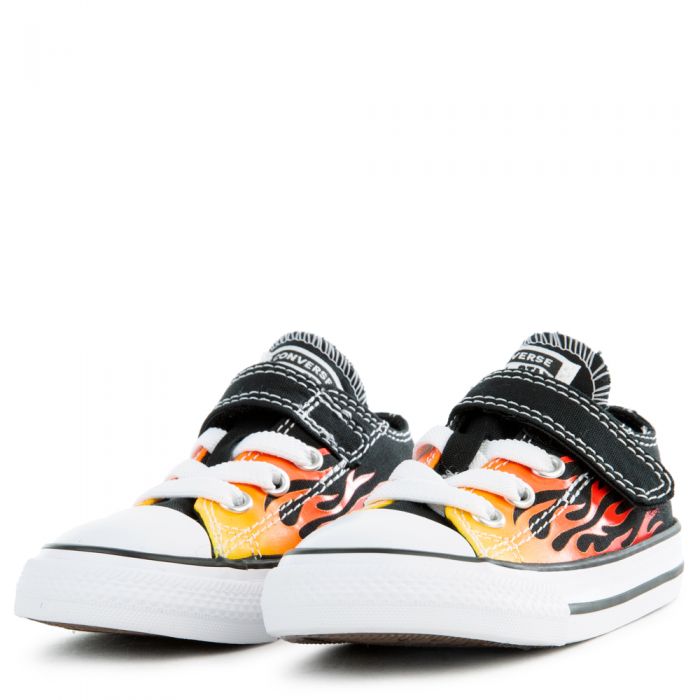 (TD) Chuck Taylor All Star Archive Flames Black/Enamel Red/Fresh Yellow