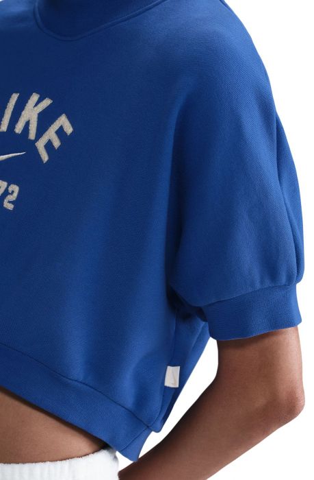 Sportswear Collection Crewneck Short Sleeve Cropped Top Game Royal/Sail