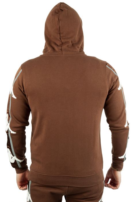 Authentic Hall Hoodie Brown-White3Mreflective-Brown Dk