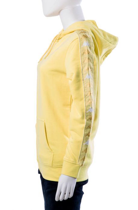 222 Banda Durby Zip Hoodie Yellow Lime/White