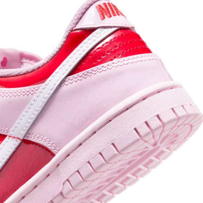Grade-School Nike Dunk Low Pink Foam/Summit White-Lt Crimson