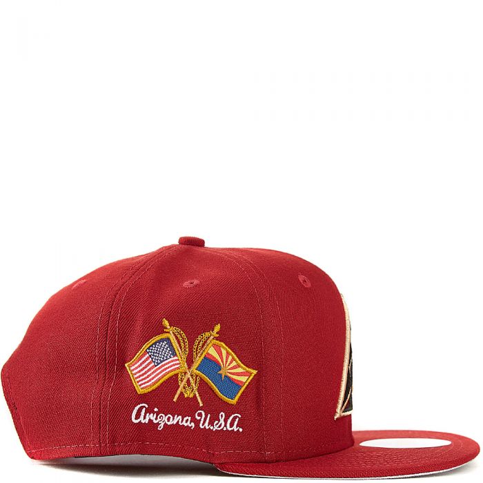 Arizona Diamondbacks Snapback Hat DARK RED/GREY