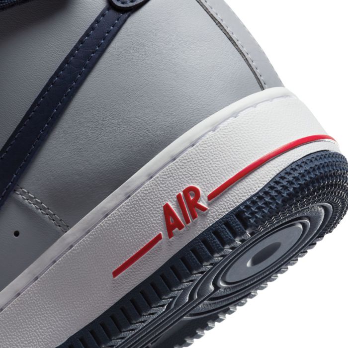 Air Force 1 High Wolf Grey/College Navy-University Red