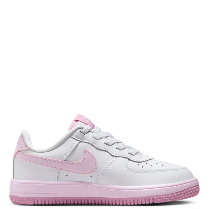  Pre-School Force 1 Low EasyOn White/Pink Foam-Elemental Pink