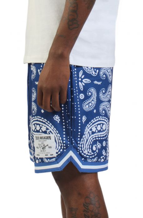Bandana Print Short Navy/White