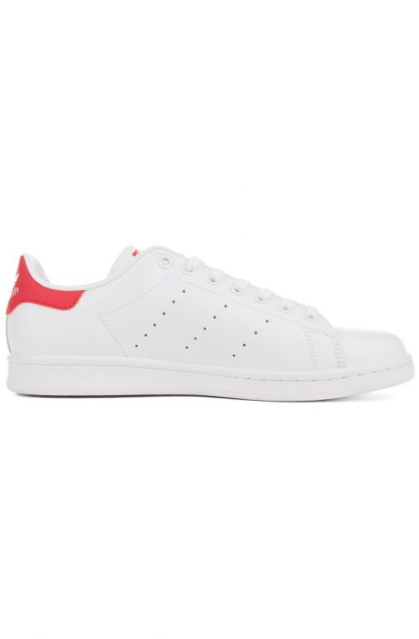 Men's Stan Smith Casual Sneaker White & Red