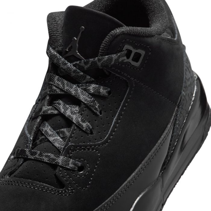 Pre-School Jordan 3 Retro Black/Dark Charcoal-White