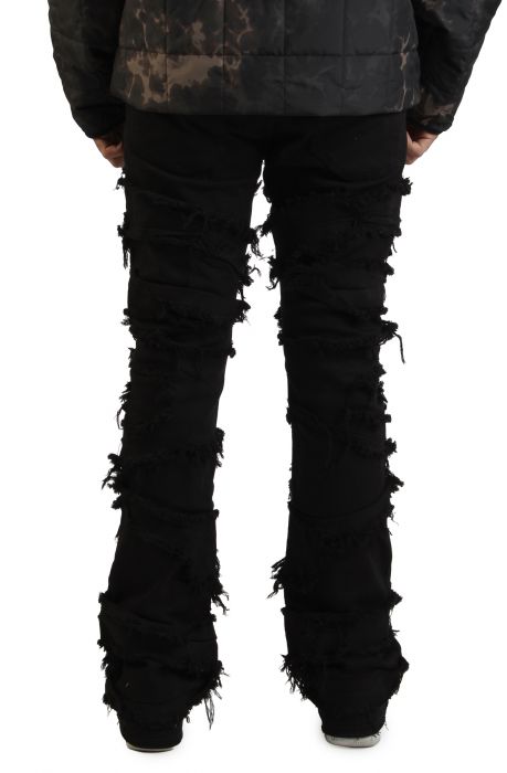 Khaos Shredded Jean Black
