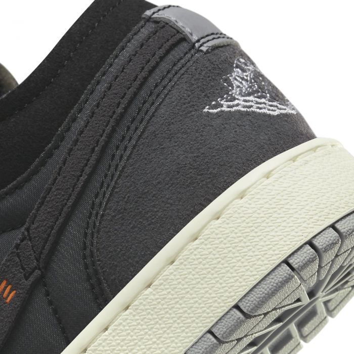 (GS) Air Jordan 1 Low SE Craft Black/Light Graphite/Sail/Cement Grey