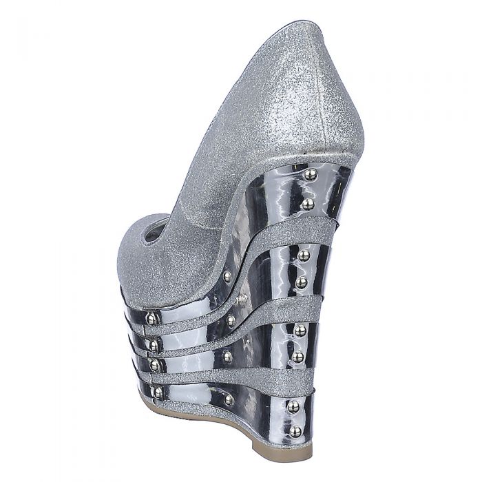 122 Platform Dress Shoe Silver