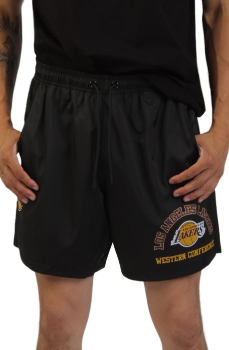 Lakers Area Code Woven Short Black