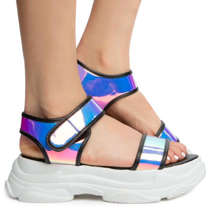 STAR-12 PLATFORM SANDALS BLACK