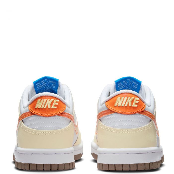 Grade-School Dunk Low White/Multi-Color-White-Glacier Blue