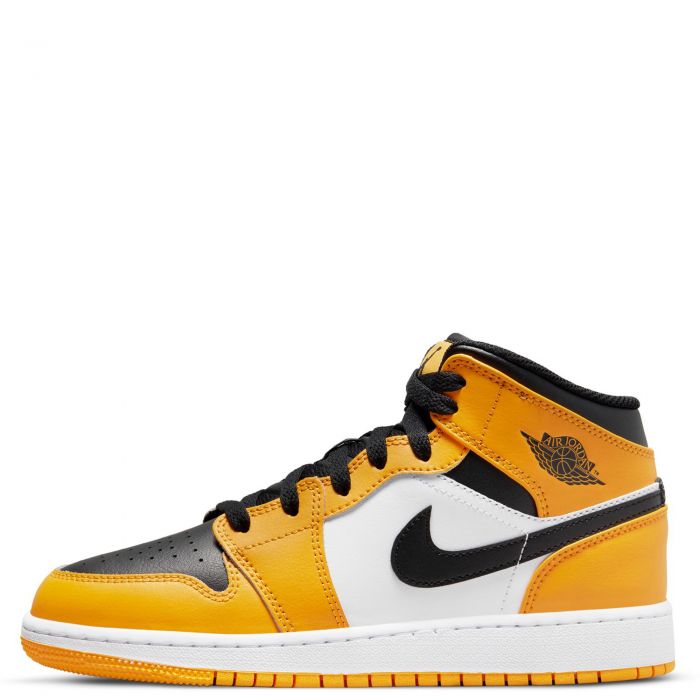 (GS) Jordan 1 Mid Taxi/Black-White