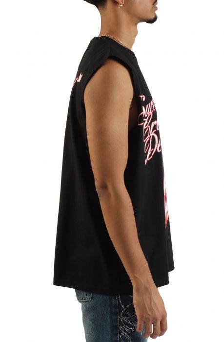 Success and Desire Cutoff T-shirt   Black