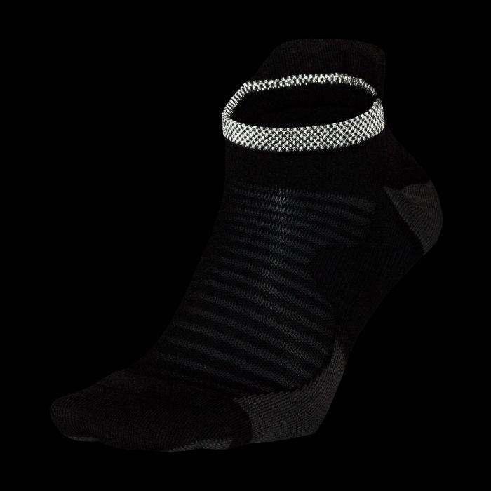 Spark Cushioned No-Show Running Socks Black/Reflective